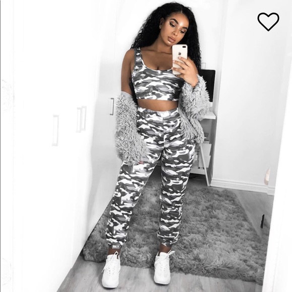 camo 2 piece set